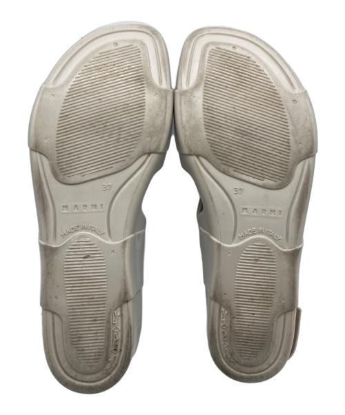 MARNI（マルニ）MARNI (マルニ) ラバーサンダル ベージュ サイズ:37の古着・服飾アイテム