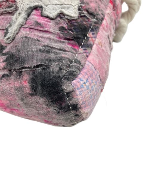 WESTFALL（ウェストフォール）WESTFALL (ウェストフォール) CLUTCHGOLF Pink Antique Quilt Snoppy Bag ピンクの古着・服飾アイテム