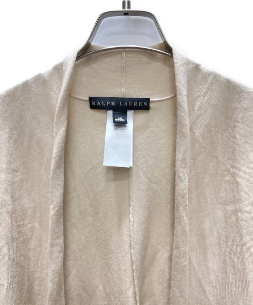 RALPH LAUREN BlackLabel（ラルフローレンブラックレーベル）RALPH LAUREN BlackLabel (ラルフローレンブラックレーベル) カシミヤシルクニットカーディガン ベージュ サイズ:XSの古着・服飾アイテム