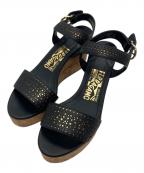 Salvatore Ferragamoサルヴァトーレ フェラガモ）の古着「ストラップサンダル」｜ブラック