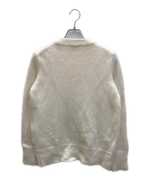 rencontrant（レンコントラント）Rencontrant (レンコントラント) カシミヤニット ホワイト サイズ:SIZE Mの古着・服飾アイテム