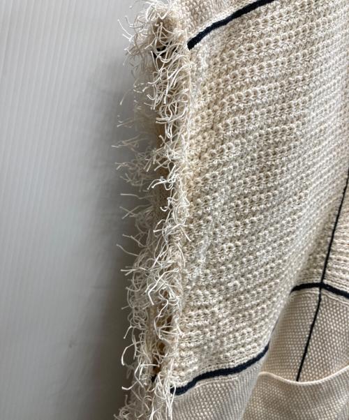 ADAWAS（アダワス）ADAWAS (アダワス) Vネックコットンローゲージワンピース ベージュ サイズ:SIZE Freeの古着・服飾アイテム