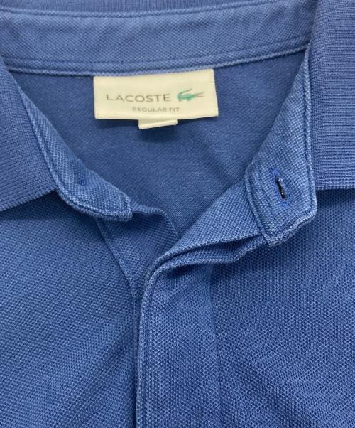 LACOSTE（ラコステ）LACOSTE (ラコステ) レギュラーフィット ストレッチ パリポロシャツ ネイビー サイズ:SIZE Lの古着・服飾アイテム