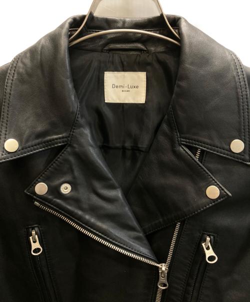 Demi-Luxe Beams（デミルクス ビームス）Demi-Luxe Beams (デミルクス ビームス) ダブルライダースジャケット ブラック サイズ:SIZE 38の古着・服飾アイテム