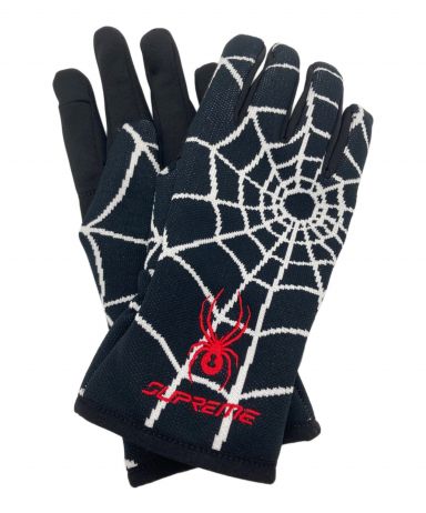 中古・古着通販】SUPREME (シュプリーム) Spyder Gloves ブラック
