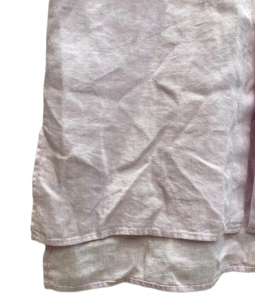 BEAMS BOY（ビームスボーイ）BEAMS BOY (ビームスボーイ) maturely / Linen Blend Work Shirt Dress パープルの古着・服飾アイテム