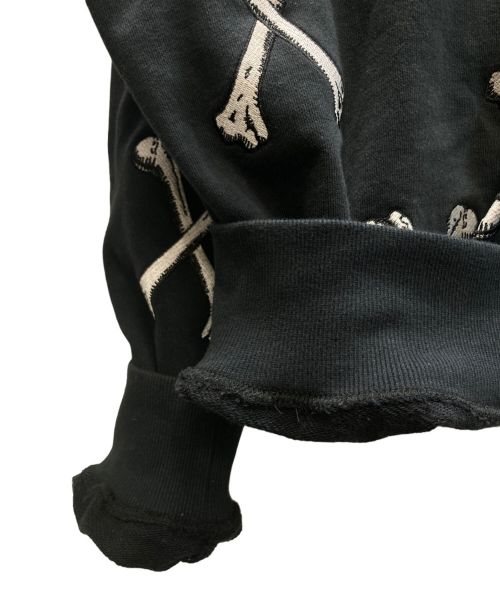 MAYO（メイヨー）MAYO (メイヨー) CROSS BONES Embroidery Hoodie ブラック サイズ:SIZE XLの古着・服飾アイテム
