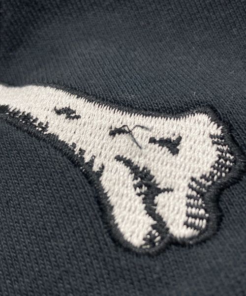 MAYO（メイヨー）MAYO (メイヨー) CROSS BONES Embroidery Hoodie ブラック サイズ:SIZE XLの古着・服飾アイテム