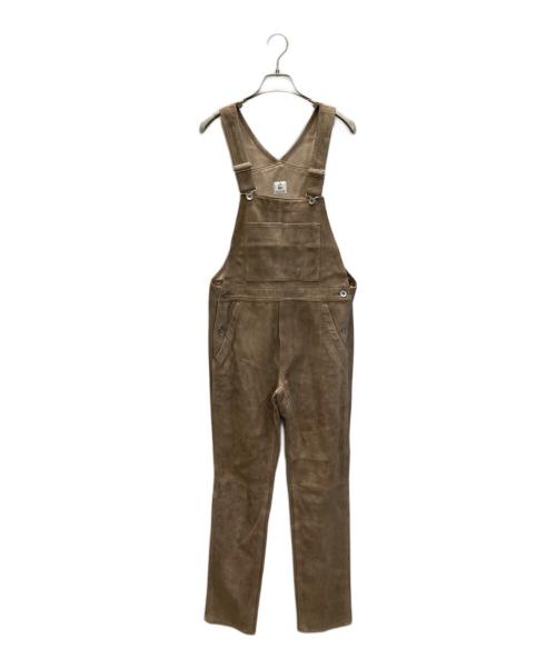 6(ROKU) BEAUTY&YOUTH（ロク ビューティーアンドユース）6(ROKU) BEAUTY&YOUTH (ロク ビューティーアンドユース) SUEDE SALOPETTE ブラウン サイズ:36の古着・服飾アイテム