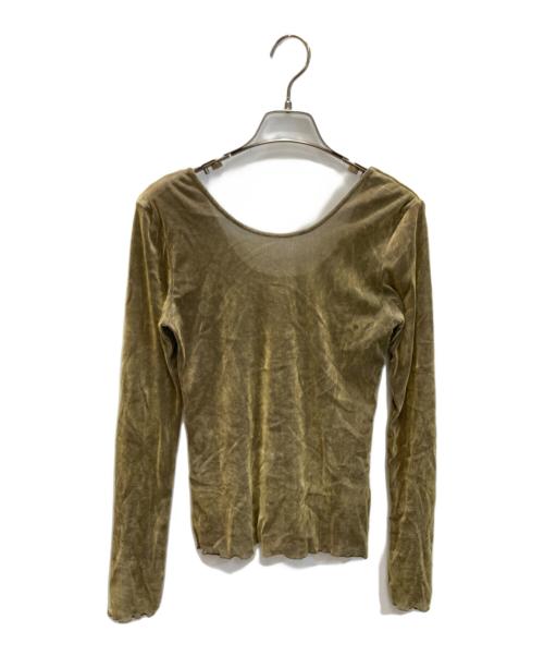 YANUK（ヤヌーク）YANUK (ヤヌーク) シアーベロア ロングスリーブ オリーブ サイズ:freeの古着・服飾アイテム