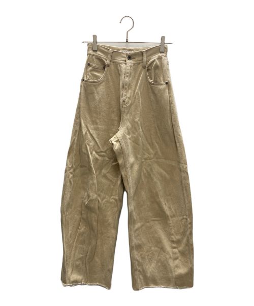 Q.anos（キュアノス）Q.anos (キュアノス) ブルージュデニム ベージュ サイズ:1の古着・服飾アイテム