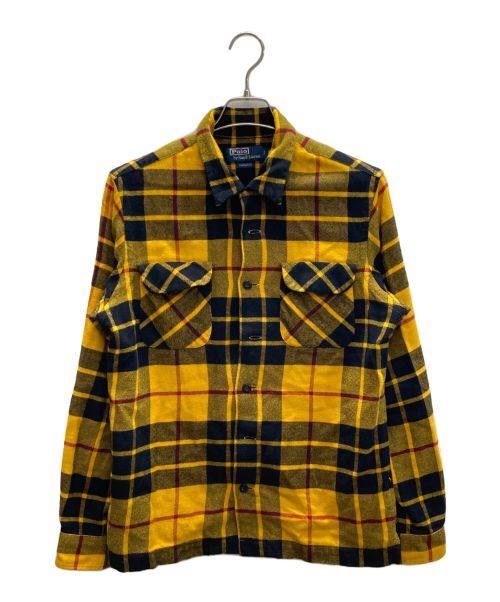 POLO RALPH LAUREN（ポロ・ラルフローレン）POLO RALPH LAUREN (ポロ・ラルフローレン) コットンチェックシャツ イエロー サイズ:SIZE Sの古着・服飾アイテム