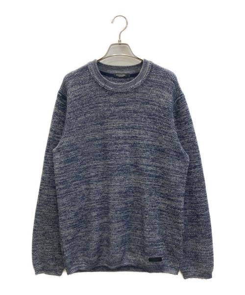 BLACK LABEL CRESTBRIDGE（ブラックレーベル クレストブリッジ）BLACK LABEL CRESTBRIDGE (ブラックレーベル クレストブリッジ) ケーブルニット ネイビー サイズ:SIZE Lの古着・服飾アイテム