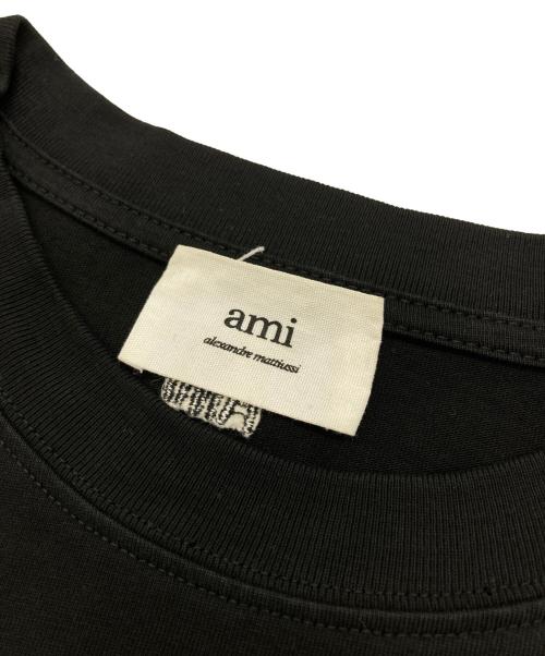 AMI Alexandre Mattiussi（アミアレクサンドルマテュッシ）AMI Alexandre Mattiussi (アミアレクサンドルマテュッシ) ハートロゴTシャツ ブラック サイズ:Mの古着・服飾アイテム