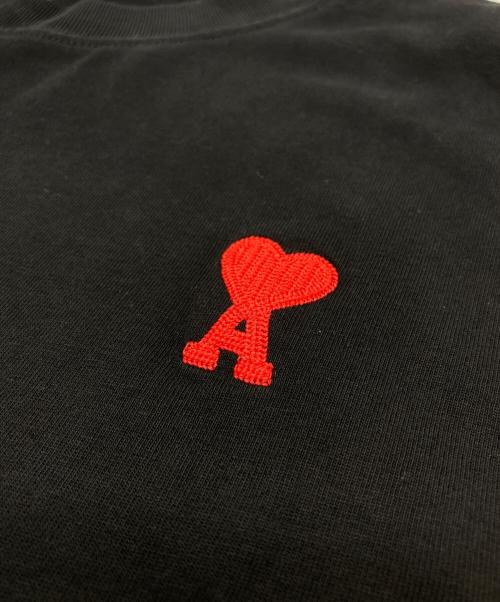 AMI Alexandre Mattiussi（アミアレクサンドルマテュッシ）AMI Alexandre Mattiussi (アミアレクサンドルマテュッシ) ハートロゴTシャツ ブラック サイズ:Mの古着・服飾アイテム