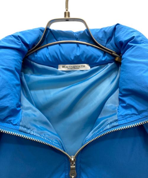 BEAUTY&YOUTH（ビューティーアンドユース）BEAUTY&YOUTH (ビューティーアンドユース) ナイロンショートダウンジャケット ブルー サイズ:SIZE S 未使用品の古着・服飾アイテム