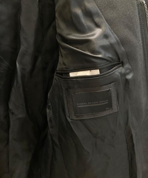 DIESEL Black Gold（ディーゼル ブラック ゴールド）DIESEL Black Gold (ディーゼル ブラック ゴールド) ミリタリージャケット ブラック サイズ:SIZE 52の古着・服飾アイテム