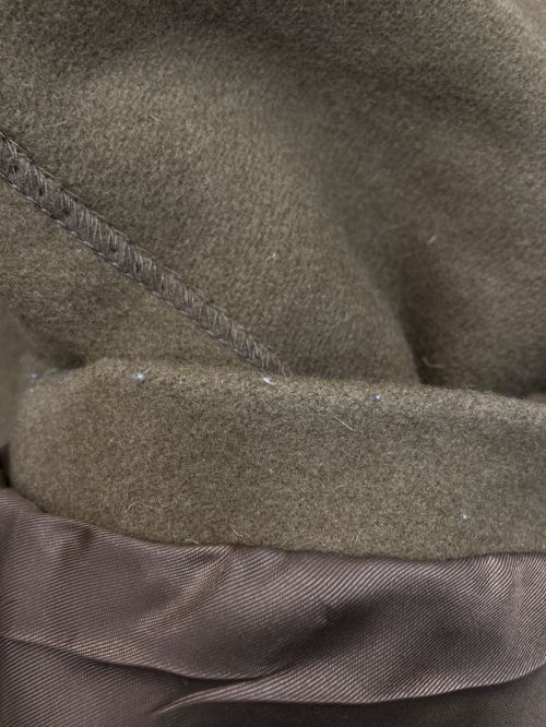 CLANE（クラネ）CLANE (クラネ) BACK FRILL DOUBLE COAT ブラウン サイズ:SIZE 2の古着・服飾アイテム