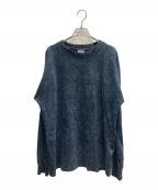 DIESELディーゼル）の古着「ブリーチ加工カットソー」｜ネイビー