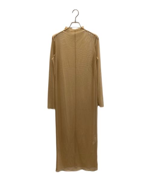 Ameri（アメリ）Ameri (アメリ) DENIM SHEER LAYERED DRESS ブラウン サイズ:Sの古着・服飾アイテム