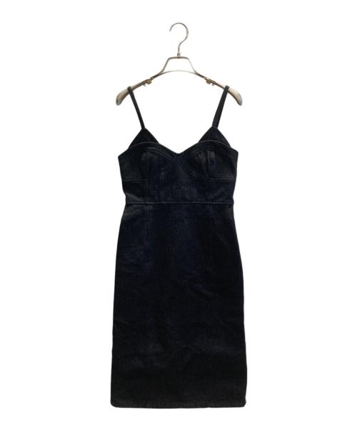 Ameri（アメリ）Ameri (アメリ) DENIM SHEER LAYERED DRESS ブラウン サイズ:Sの古着・服飾アイテム