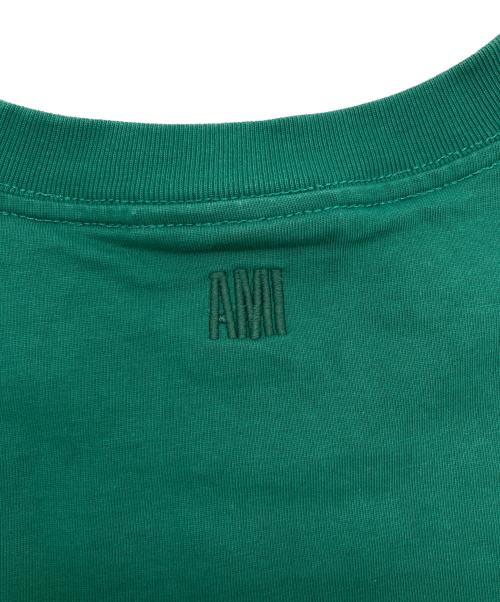 AMI Alexandre Mattiussi（アミアレクサンドルマテュッシ）AMI Alexandre Mattiussi (アミアレクサンドルマテュッシ) ロゴワッペンTシャツ グリーン サイズ:SIZE Sの古着・服飾アイテム