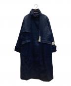 JOURNAL STANDARD relumeジャーナルスタンダード レリューム）の古着「Bellandiスタンドカラーコート」｜ネイビー