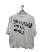 UNDERCOVERISMアンダーカバーイズム）の古着「Languid TEE UCISM FOR ALL REBELS Tシャツ」｜ホワイト
