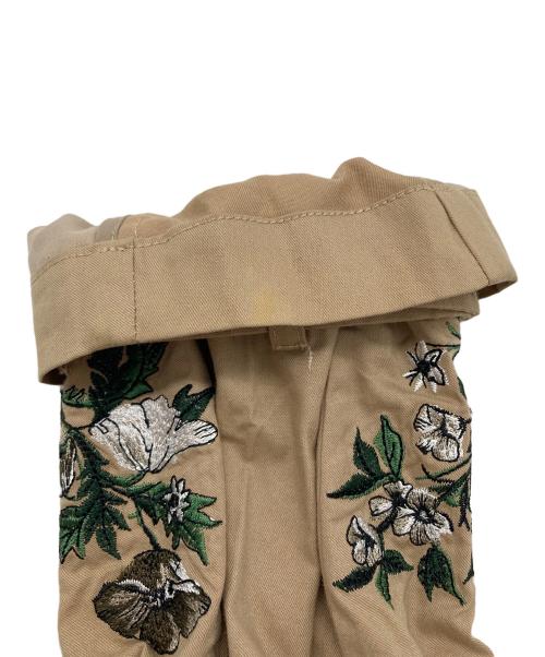 CLANE（クラネ）CLANE (クラネ) EMBROIDERY TRENCH COAT ブラウン サイズ:1の古着・服飾アイテム