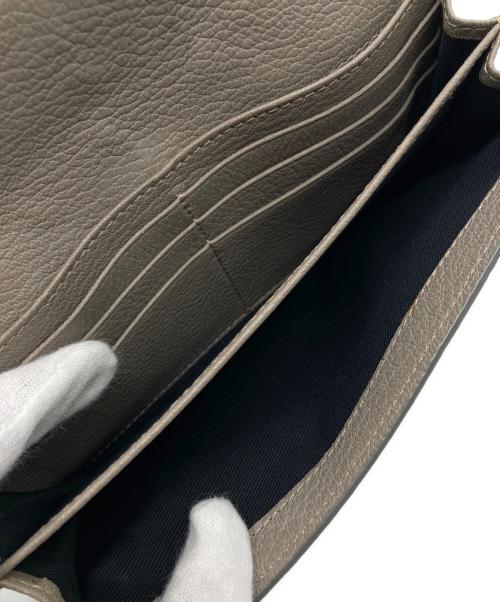 SEE BY CHLOE（シーバイクロエ）SEE BY CHLOE (シーバイクロエ) 2つ折り財布 HANA フラップウォレット ベージュの古着・服飾アイテム