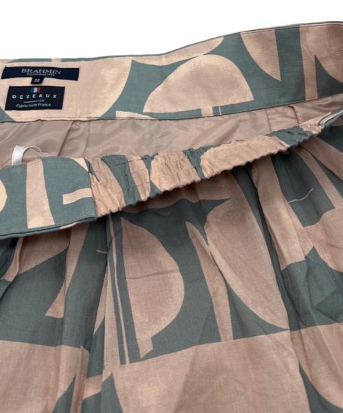 BRAHMIN（ブラーミン）BRAHMIN (ブラーミン) ジオメトリーフレアスカート ベージュ サイズ:SIZE 38 未使用品の古着・服飾アイテム