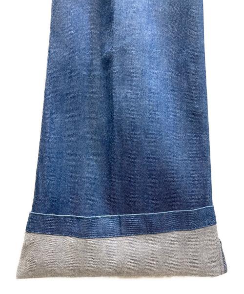 HYKE（ハイク）HYKE (ハイク) コットンフレアパンツ インディゴ サイズ:SIZE 1の古着・服飾アイテム