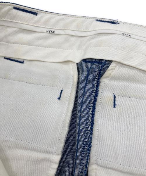 HYKE（ハイク）HYKE (ハイク) コットンフレアパンツ インディゴ サイズ:SIZE 1の古着・服飾アイテム