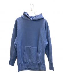 ATON（エイトン）の古着「SUVIN NATURAL DYE URAKE HOODIE」｜ブルー