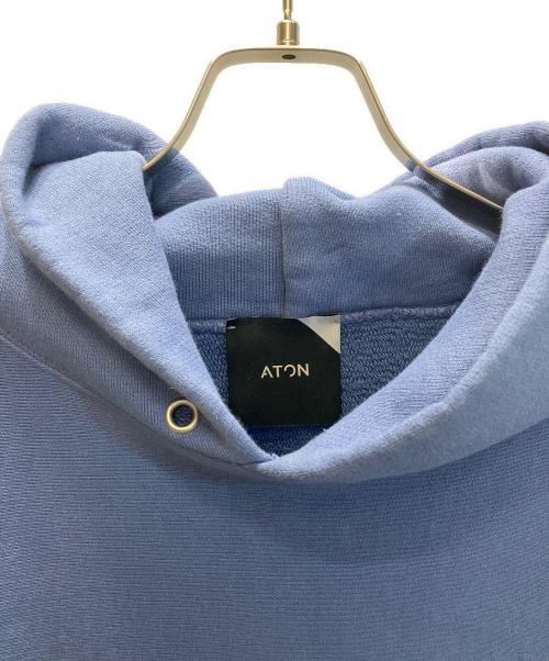 ATON（エイトン）ATON (エイトン) SUVIN NATURAL DYE URAKE HOODIE ブルー サイズ:4の古着・服飾アイテム
