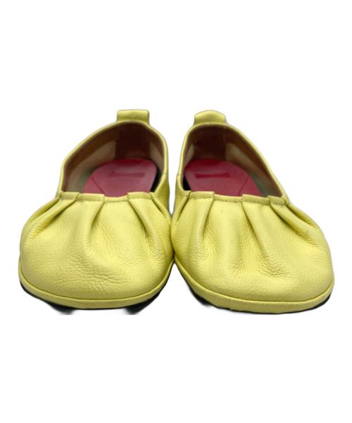 CAMPER（カンペール）CAMPER (カンペール) バレリーナフラットシューズ イエロー サイズ:38の古着・服飾アイテム
