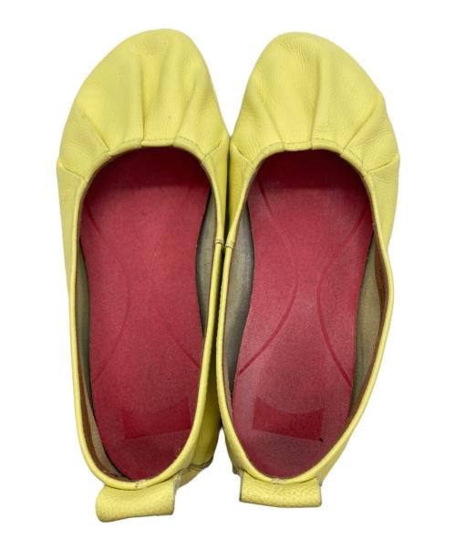 CAMPER（カンペール）CAMPER (カンペール) バレリーナフラットシューズ イエロー サイズ:38の古着・服飾アイテム