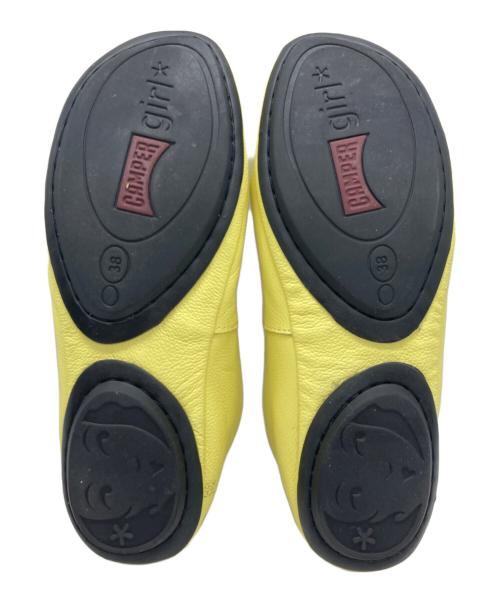 CAMPER（カンペール）CAMPER (カンペール) バレリーナフラットシューズ イエロー サイズ:38の古着・服飾アイテム