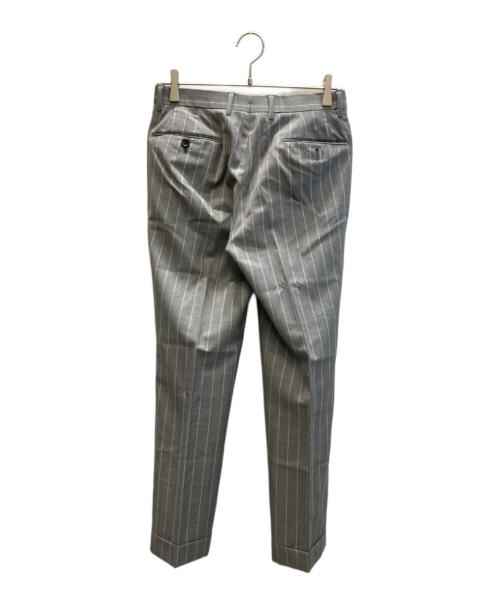 ERMENEGILDO ZEGNA（エルメネジルド・ゼニア）ERMENEGILDO ZEGNA (エルメネジルド・ゼニア) ストライプセットアップ グレー サイズ:SIZE 42の古着・服飾アイテム