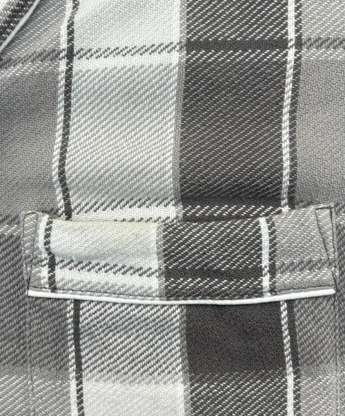 UNUSED（アンユーズド）UNUSED (アンユーズド) Check short sleeve shirt ブラウン サイズ:SIZE 3の古着・服飾アイテム