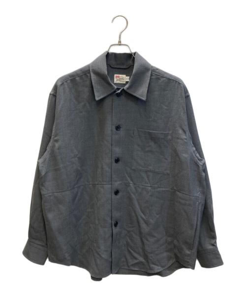 Traditional Weatherwear（トラディショナルウェザーウェア）Traditional Weatherwear (トラディショナルウェザーウェア) SHIRT 001 / ロングスリーブ シャツ グレー サイズ:SIZE Mの古着・服飾アイテム