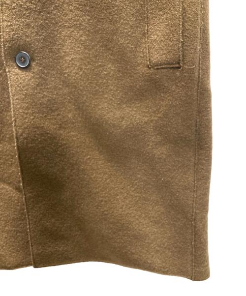 HARRIS WHARF LONDON（ハリスワーフロンドン）HARRIS WHARF LONDON (ハリスワーフロンドン) ウールステンカラーコート ブラウン サイズ:46の古着・服飾アイテム