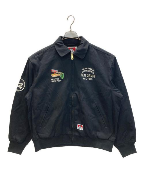 BEN DAVIS（ベンデイビス）BEN DAVIS (ベンデイビス) COTTON DUCK SOUVENIR JACKET ブラック サイズ:L 未使用品の古着・服飾アイテム