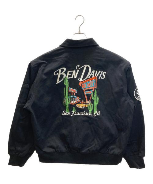 BEN DAVIS（ベンデイビス）BEN DAVIS (ベンデイビス) COTTON DUCK SOUVENIR JACKET ブラック サイズ:L 未使用品の古着・服飾アイテム