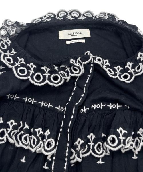 ISABEL MARANT ETOILE（イザベルマランエトワール）ISABEL MARANT ETOILE (イザベルマランエトワール) コットンボイルエンブロイダリードレス ブラック サイズ:SIZE 38の古着・服飾アイテム