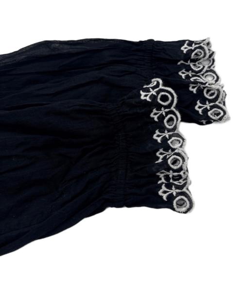 ISABEL MARANT ETOILE（イザベルマランエトワール）ISABEL MARANT ETOILE (イザベルマランエトワール) コットンボイルエンブロイダリードレス ブラック サイズ:SIZE 38の古着・服飾アイテム