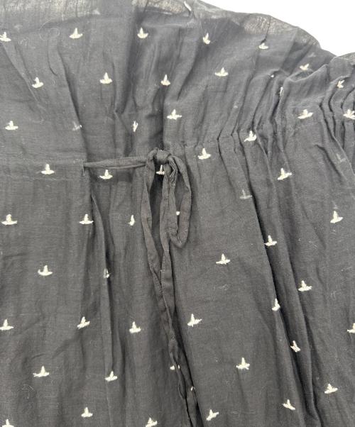 ISABEL MARANT ETOILE（イザベルマランエトワール）ISABEL MARANT ETOILE (イザベルマランエトワール) コットンボイルエンブロイダリードレス ブラック サイズ:SIZE 38の古着・服飾アイテム