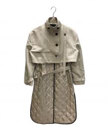 UNITED TOKYO（ユナイテッドトーキョー）の古着「ミクスチャーキルティングコート」｜ベージュ