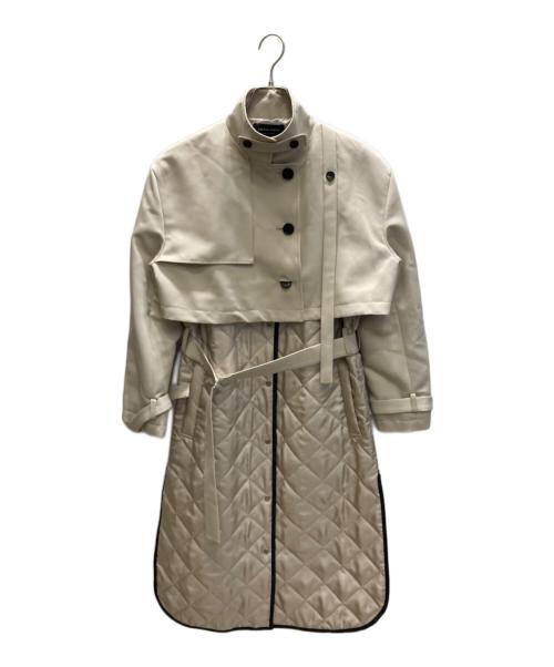 UNITED TOKYO（ユナイテッドトーキョー）UNITED TOKYO (ユナイテッドトーキョー) ミクスチャーキルティングコート ベージュ サイズ:FREEの古着・服飾アイテム