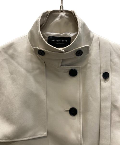 UNITED TOKYO（ユナイテッドトーキョー）UNITED TOKYO (ユナイテッドトーキョー) ミクスチャーキルティングコート ベージュ サイズ:FREEの古着・服飾アイテム